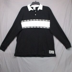 Pink Victoria's Secret Polo Long Sleeve Black  White‎ Men Size | L